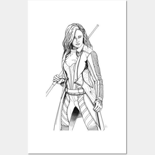 White Canary - Caity Lotz Wall Art by freddyhlb